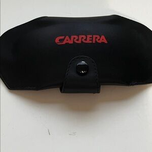 Carrera Black Eyewear Case with Red Logo